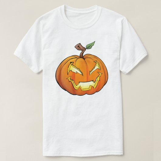 T-shirt Jack-O-Lantern, un dessin animé (Design devant)