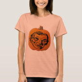 T-shirt Jack o' Lantern Vampire Face, Citrouille d'Hallowe (Devant)