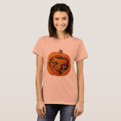 T-shirt Jack o' Lantern Vampire Face, Citrouille d'Hallowe (Devant entier)
