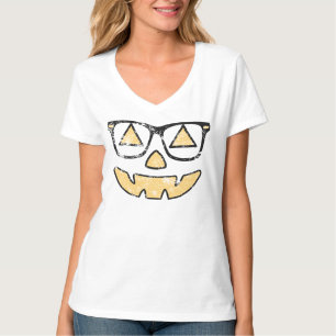 T-shirt Jack-o'-lantern vintage avec des verres Halloween