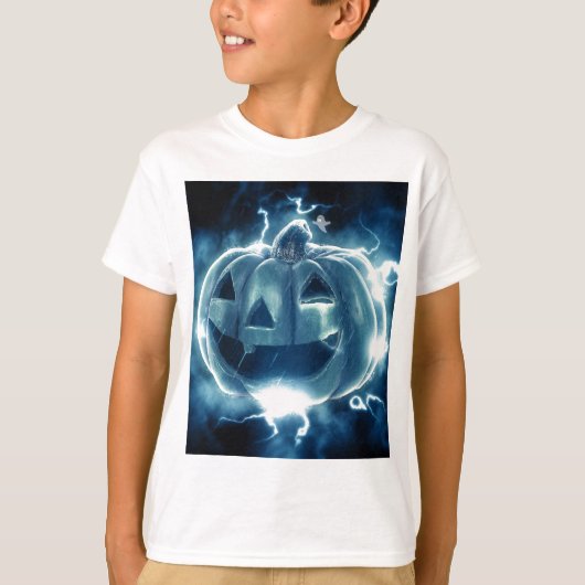 T-shirt Jack-o-lanterne éffrayant (Devant)