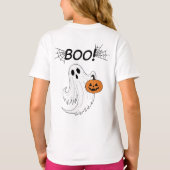 T-shirt Jack-o’ lanterne et un fantôme blanc Boo Halloween (Dos)