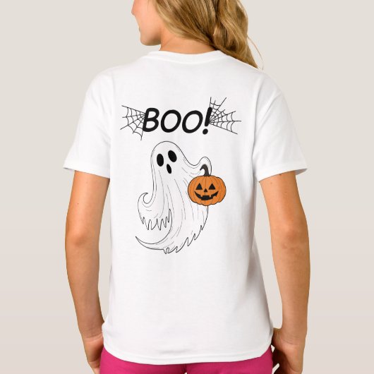 T-shirt Jack-o’ lanterne et un fantôme blanc Boo Halloween (Dos)