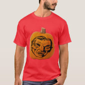 T-shirt Jack O"Lanterne Vampire Face Halloween Unisex (Devant)
