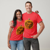 T-shirt Jack O"Lanterne Vampire Face Halloween Unisex (Unisexe)