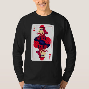 T-shirt Jack Of Hearts Costume Halloween Jouer Cartes