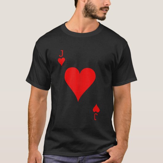 T-shirt Jack of Hearts Deck de cartes Costume d'Halloween (Devant)
