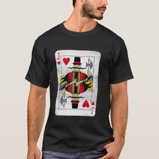 T-shirt Jack of Hearts Jouer aux cartes Halloween Party Co