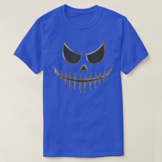 T-shirt Jack O'Lantern Citrouille Effrayant Face Facile Ha (Design devant)
