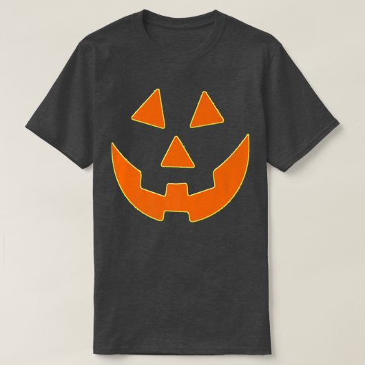 T-shirt Jack O'Lantern Face Giant Citrouille d'Halloween (Design devant)