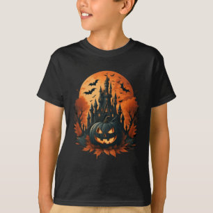 T-shirt Jack O'Lantern Face Halloween Citrouille Éffrayant