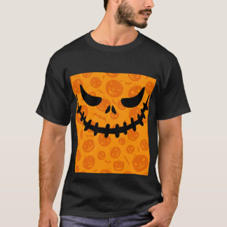T-shirt Jack O'Lantern Face Halloween Tee
