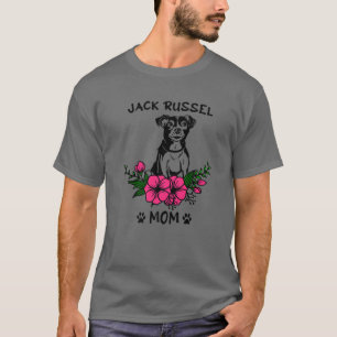 T-shirt Jack Russel Terrier Maman Chien Mères Animal Flora