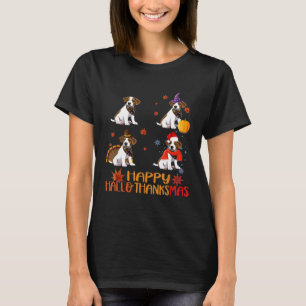 T-shirt Jack Russell Chien drôle de Hallothanksmas Joyeux