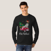 T-shirt Jack Russell Christmas Ride Red Truck (Devant entier)