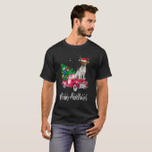 T-shirt Jack Russell Christmas Ride Red Truck (Devant entier)