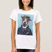 Jack Russell dans un bateau