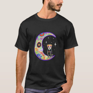 T-shirt Jack Russell Dia De Los Muertos Skeleton