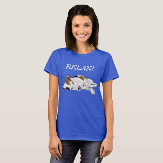 T-shirt Jack Russell endormi (Devant entier)