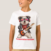 Jack Russell Guitariste Rock & Roll Chien