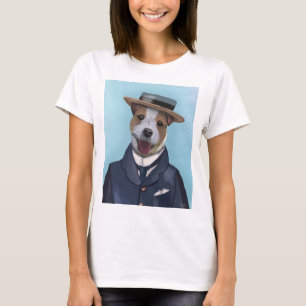 T-shirt Jack Russell in Boater