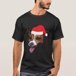 T-shirt Jack Russell Terrier Avec Casquette du Père Noël J