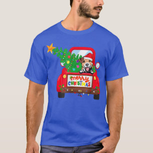 T-shirt Jack Russell Terrier Chien à cheval Camion Rouge C