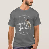 T-shirt Jack Russell Terrier Chien Jumping Jack Tee Funny  (Devant)