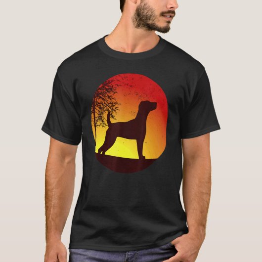 T-shirt Jack Russell Terrier Chien Retro 12 (Devant)