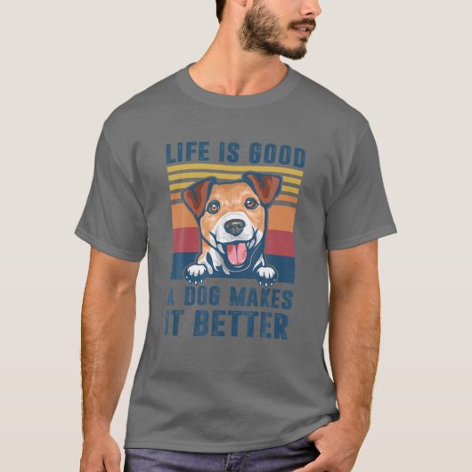 T-shirt Jack Russell Terrier Dons de chien Drôle Jack Russ (Devant)