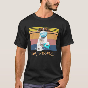 T-shirt Jack Russell Terrier Ew Personnes Chien Portant Un