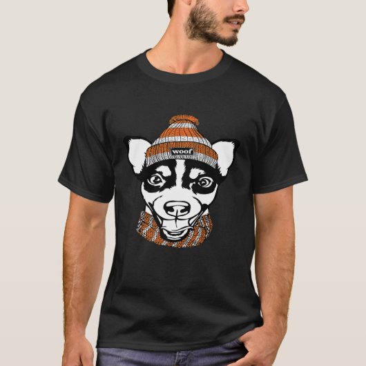 T-shirt Jack Russell Terrier Hound Silhouette Sunglass (Devant)