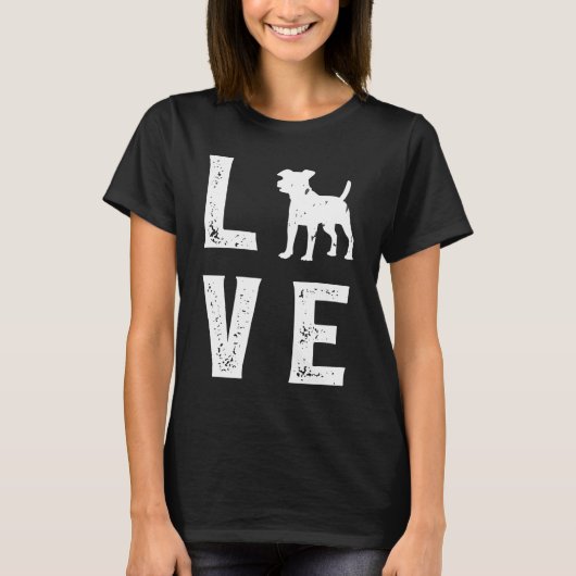 T-shirt Jack Russell Terrier Love (Devant)