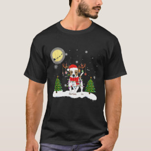 T-shirt Jack Russell Terrier Superbe Reindeer Light Chris