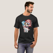 T-shirt Jack Russell Terrier USA Flag (Devant entier)
