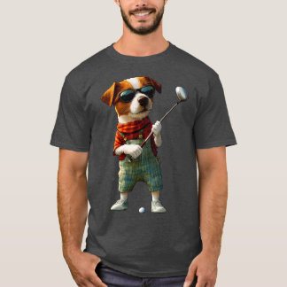 T-shirt Jack Russells Golf Player / Golf Jack Russell T-Sh