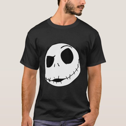 T-shirt Jack Skellington Face (Devant)