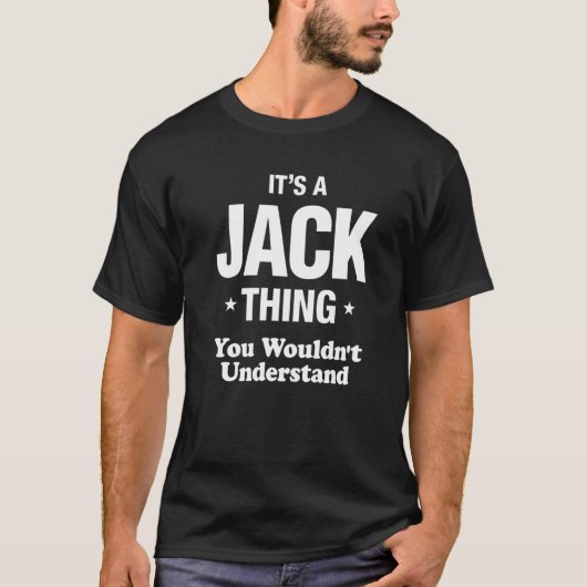 T-shirt Jack Thing Famille Nom Drôle (Devant)