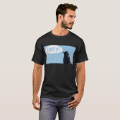 T-shirt Jackdaw (Corvus monedula) dit chirp. (Devant entier)