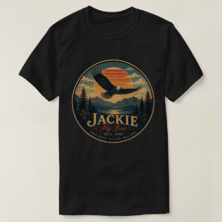 T-shirt Jackie Fly Free 2012-2026 Hommage au pygargue à tê