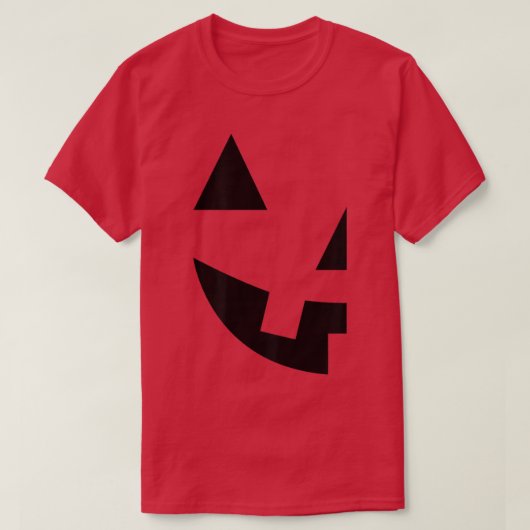 T-shirt JackOLantern Citrouille Visage Impression Hallowee (Design devant)
