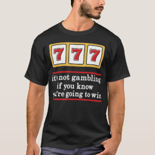T-shirt Jackpot 777 Machine à Sous Casino Jeux de Hasard C