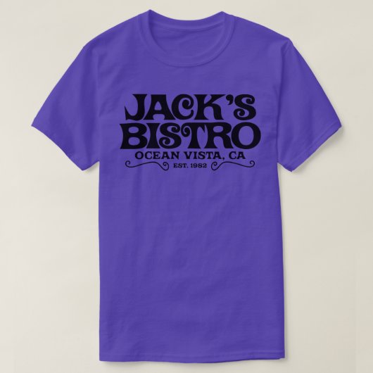 T-shirt Jacks Bistro Threes Company (Design devant)