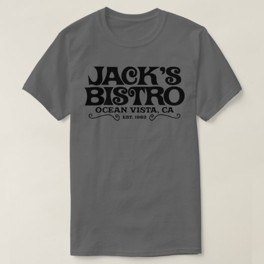T-shirt Jacks Bistro Threes Company (Design devant)