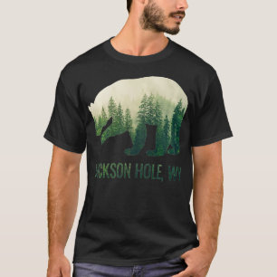 T-shirt Jackson Hole Bear State Of Wyoming Pacific NW Wild