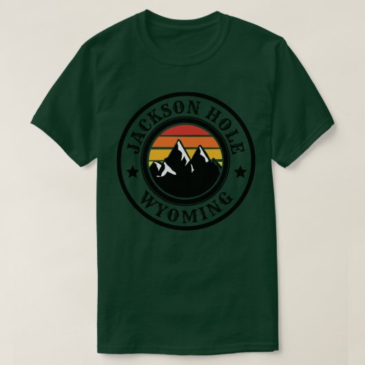 T-shirt Jackson Hole Wyoming (Design devant)
