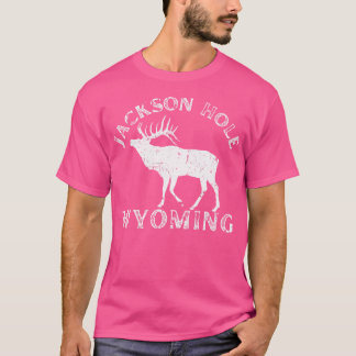 T-shirt Jackson Hole Wyoming Elk Nature Randonnée Extérieu
