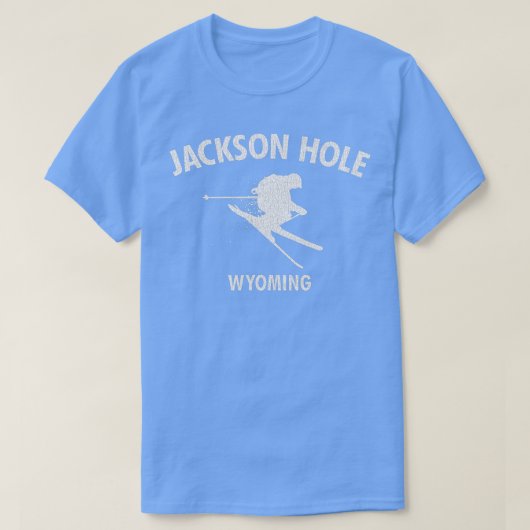 T-shirt Jackson Hole Wyoming Ski Cadeau Ski (Design devant)