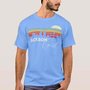 T-shirt Jackson Retro Sunset City Skyline Souvenir