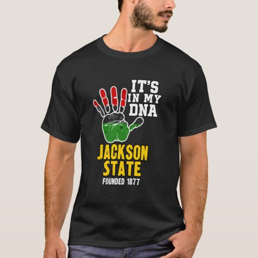 T-shirt Jackson State, JSU, conception de souvenir HBC (Devant)